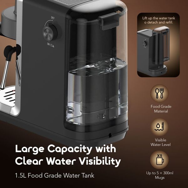 BrewSemi Professional Powerful Espresso Coffee Maker