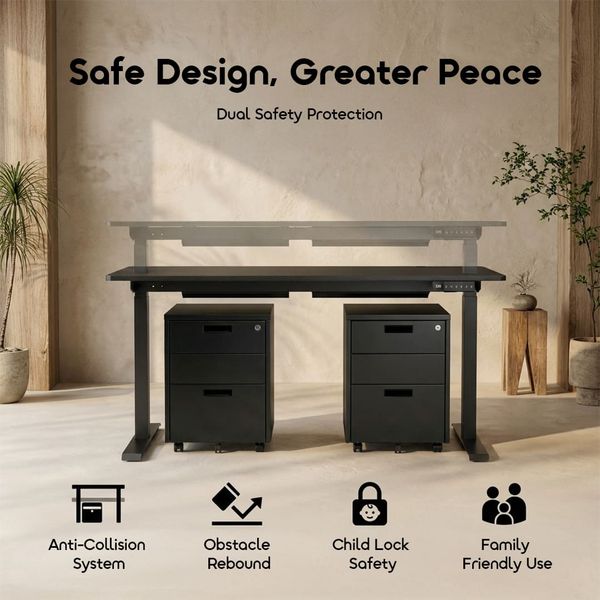 FlexiStation Ergonomic Smart Adjustable Electric Standing Desk