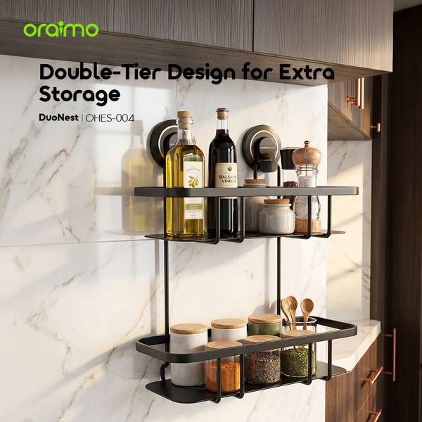 DuoNest Nail-Free Double-Tier Storage Basket