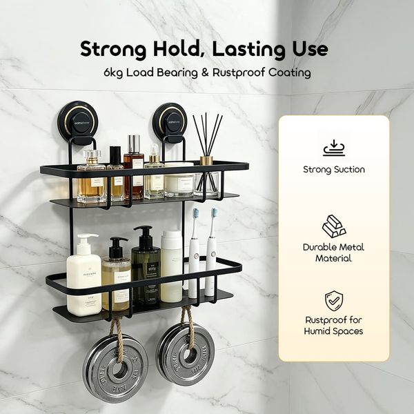DuoNest Nail-Free Double-Tier Storage Basket