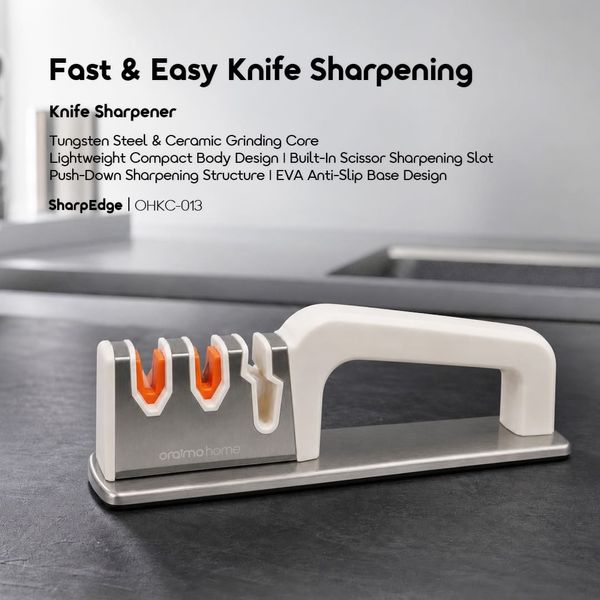 SharpEdge Efficient Space-Saving Knife Sharpener