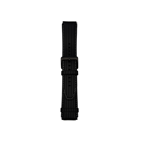 Watch Strap 34 Cow Leather Carbon Fiber Pattern Watch Strap