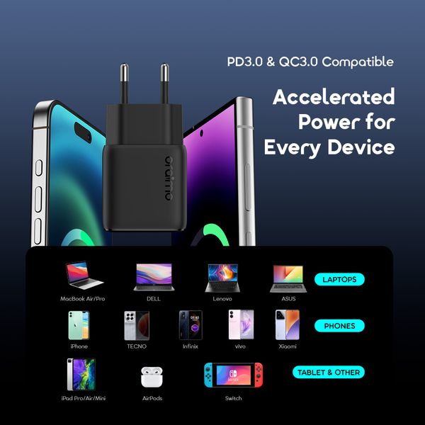 PowerCube 202 EU Type 20W Compatible Charger Kit