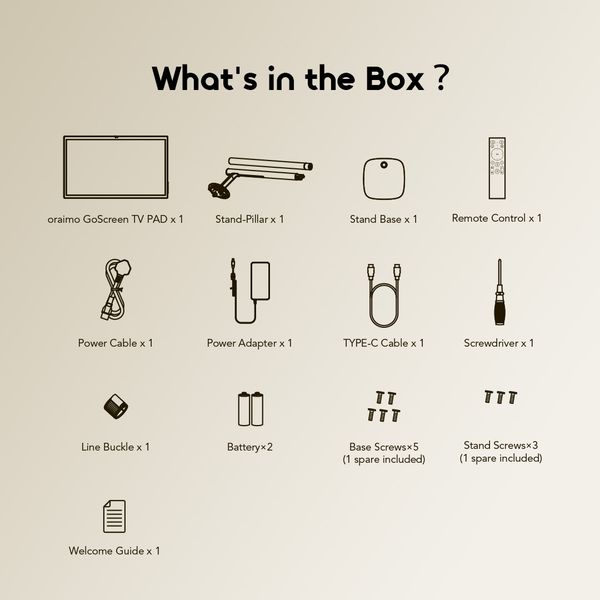 GoScreen 27'' Touch Display AI TV PAD