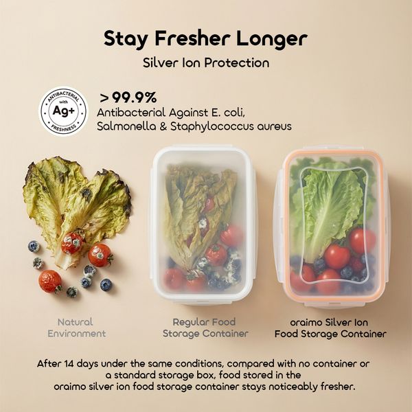 SealPure Silver Ion Protection PP Food Storage Container Set (3pcs)