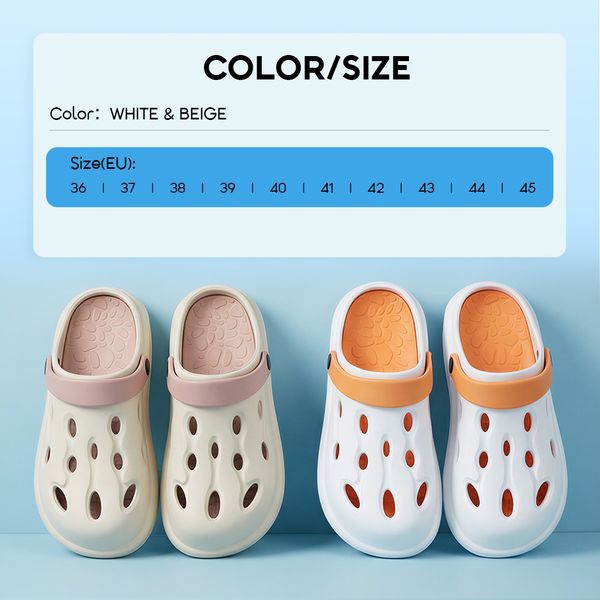 GuardWalk Cloud-Soft Thick Sole Holes Shoes