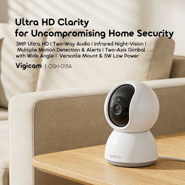 Vigicam 3MP Ultra HD Night Vision IP Camera