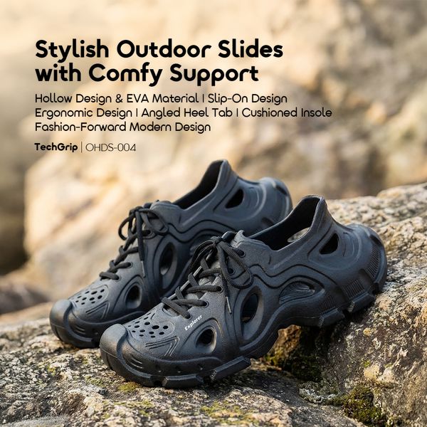 TechGrip EVA Stylish Comfy Outdoor Slides