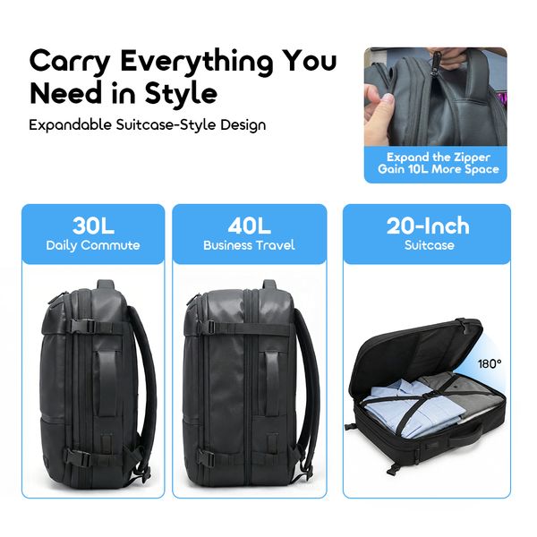 MegaCarry Expandable Business Backpack