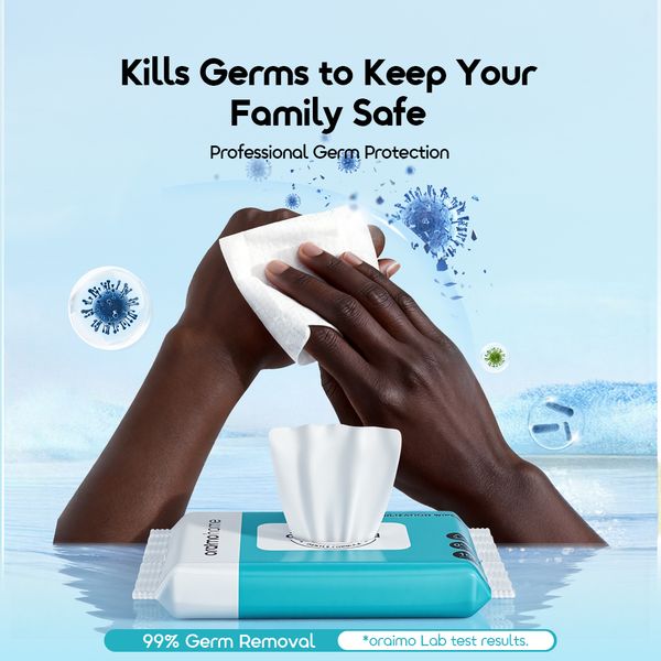 GermShield Lingettes stérilisantes végétales sans alcool