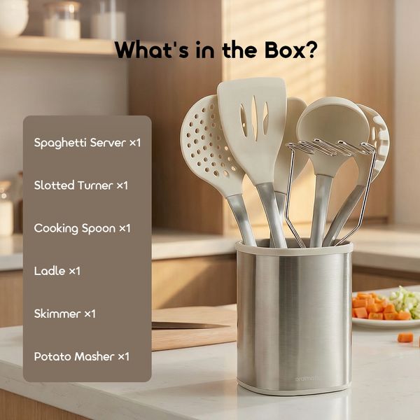 CookSet FDA-Certified Food-Grade Silicone Utensil Sets