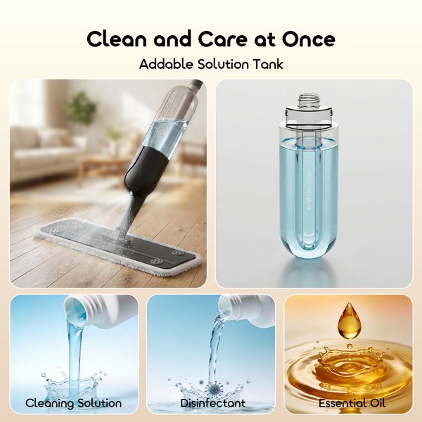 MistGlide Instant-Mist 360° Spray Mop