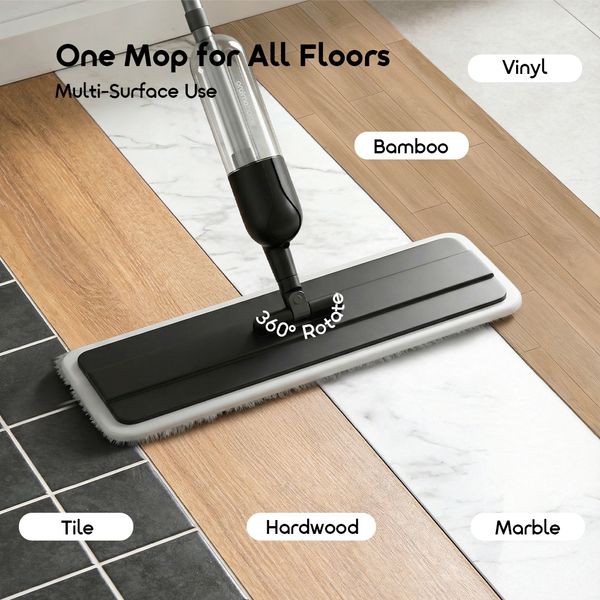 MistGlide Instant-Mist 360° Spray Mop
