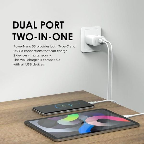 PowerGaN 33 33W Wall Charger Kit