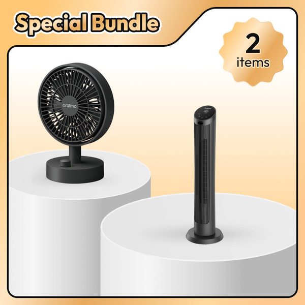 CyberStorm Tower Fan Plus SmartTableFan Bundle Sale