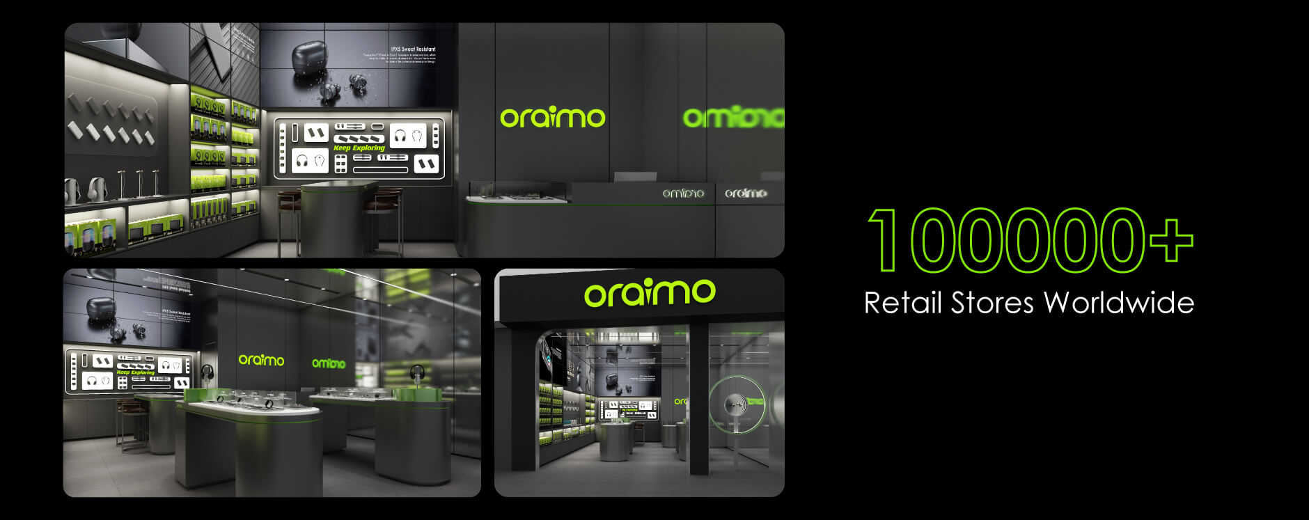 oraimo owns 100000+retailer stores worldwide