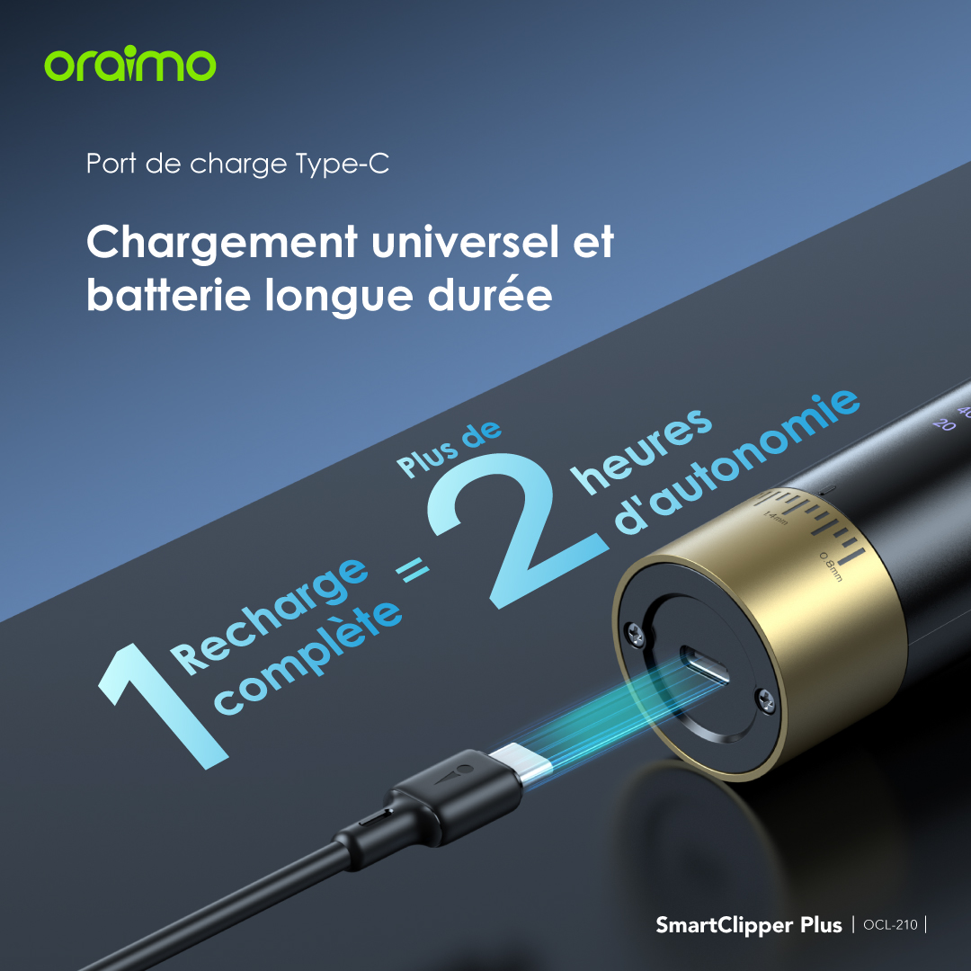 OCL-210 universal charging and long battery life