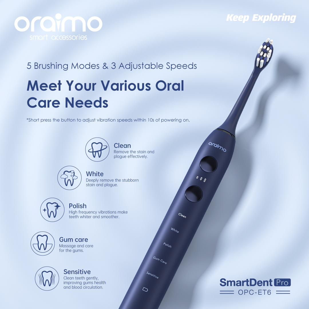 SmartDent 2 OPC-ET6 5 brushing modes