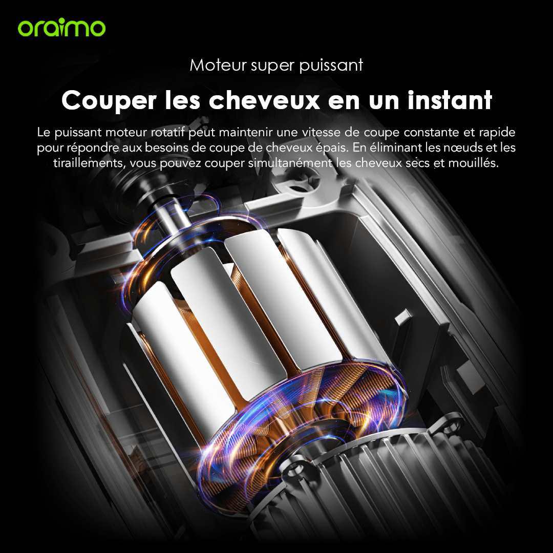 oraimo Smart Barberkit Kit de barbier à moteur super puissant OCS-550