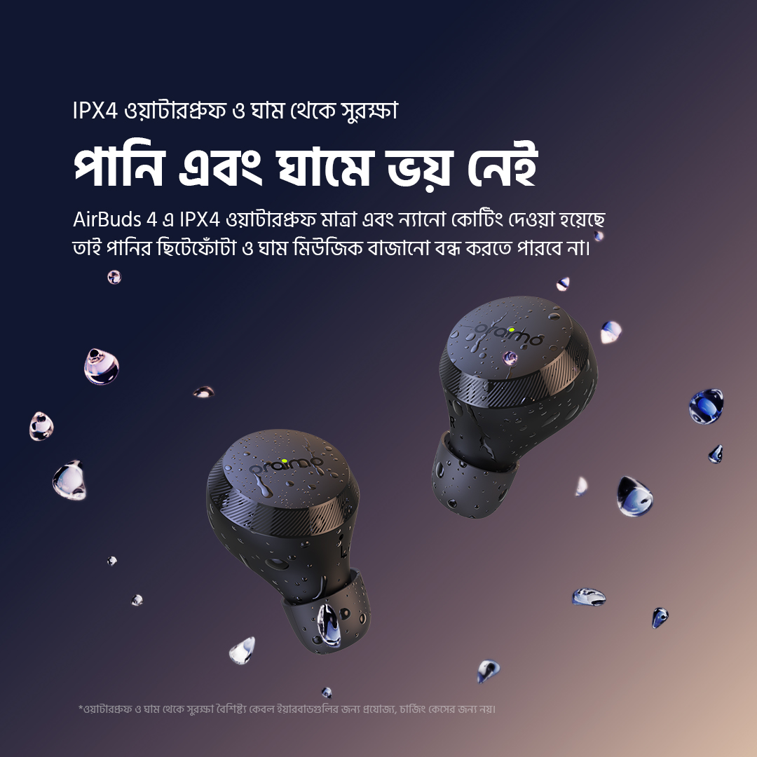 AirBuds 4 OTW-340 IPX4 waterproof