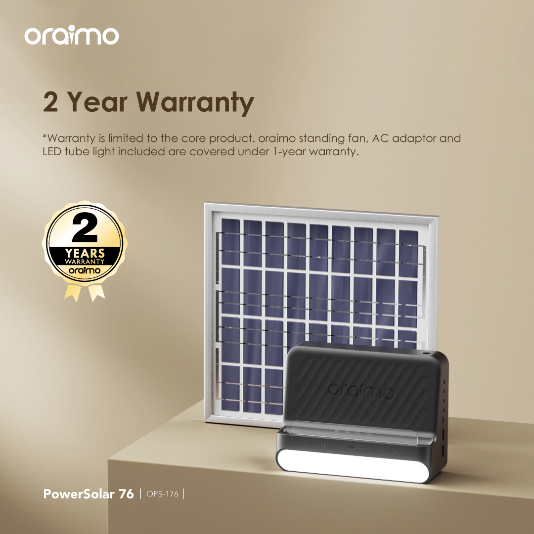 OPS-176 PowerSolar 76 2 year warranty