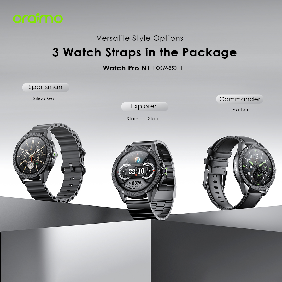 oraimo Watch Pro NT 1.43" AMOLED AI Powered Smart Watch