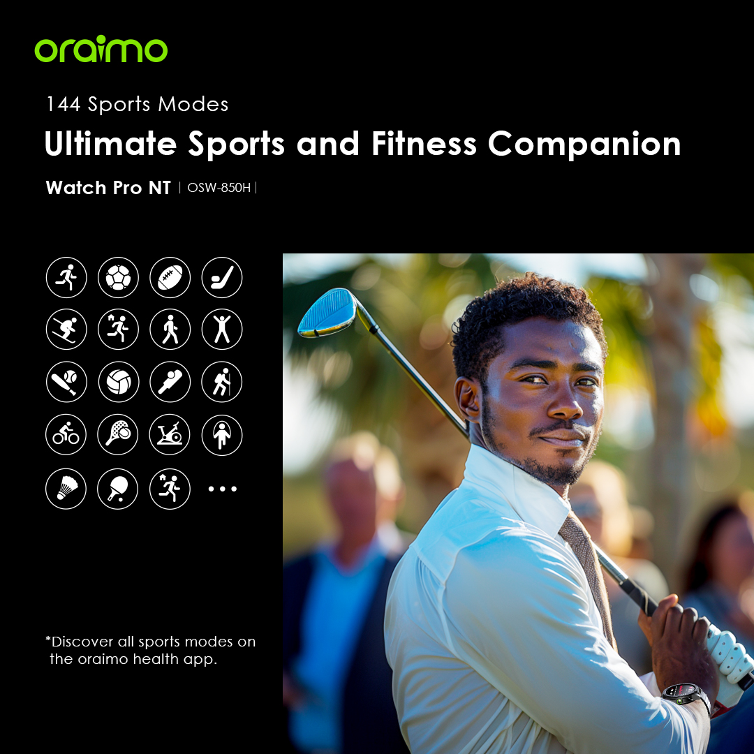 oraimo Watch Pro NT 1.43" AMOLED AI Powered Smart Watch