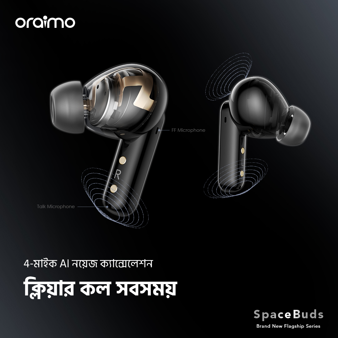 OTW-630 SpaceBuds 4-mic ai noise cancellation