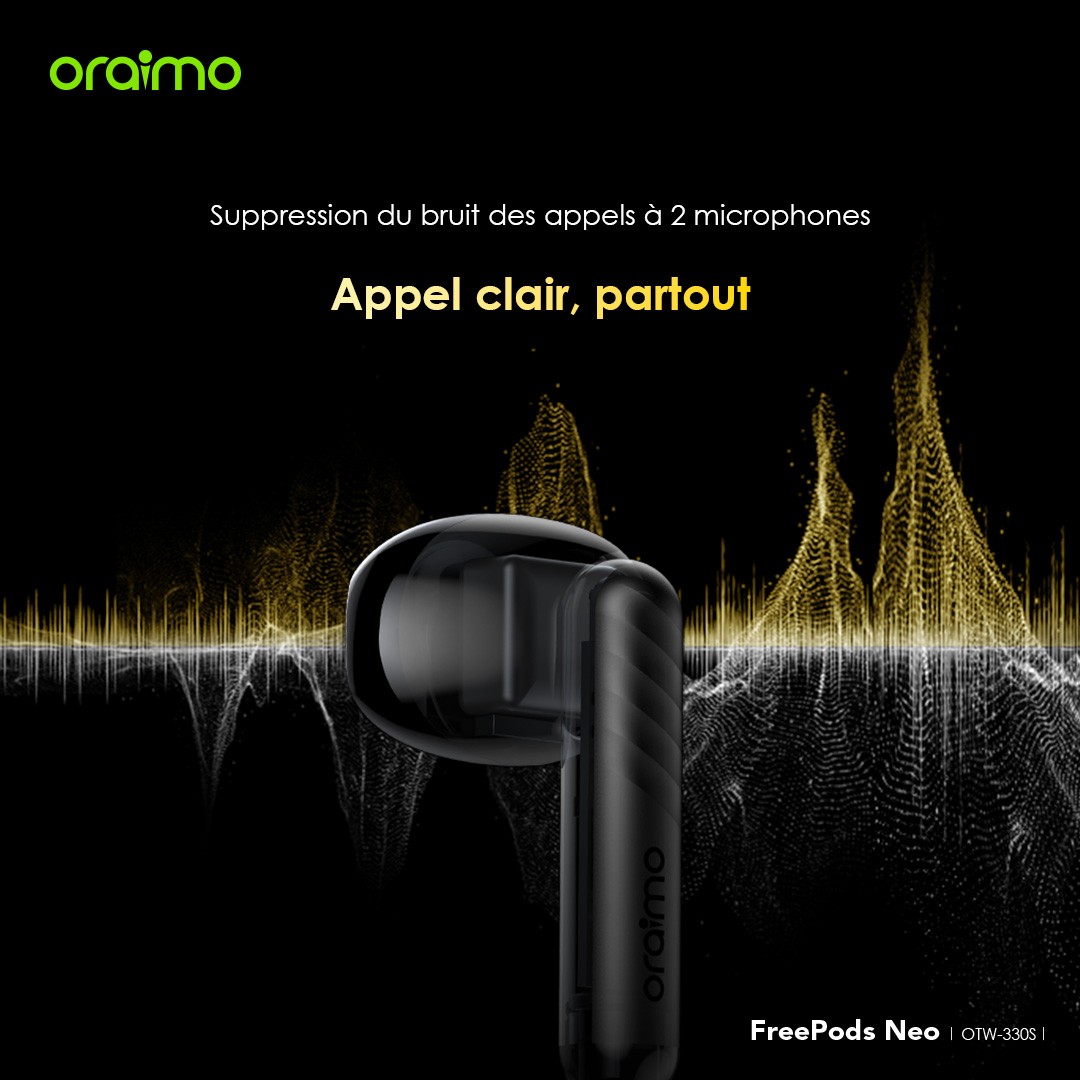 oraimo FreePods Neo Écouteurs intra-auriculaires sans fil - Edition spéciale