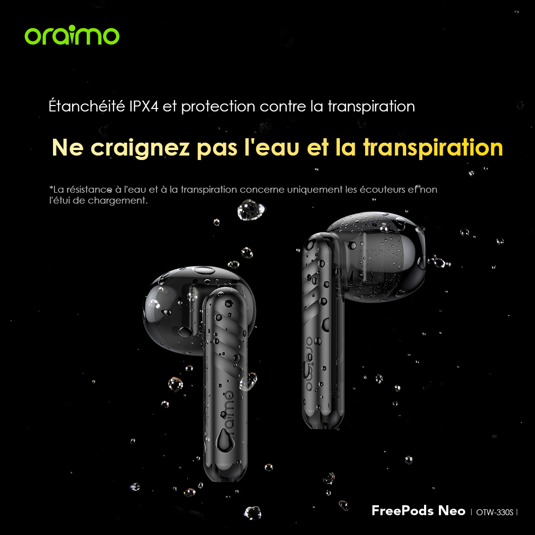 oraimo FreePods Neo Écouteurs intra-auriculaires sans fil - Edition spéciale