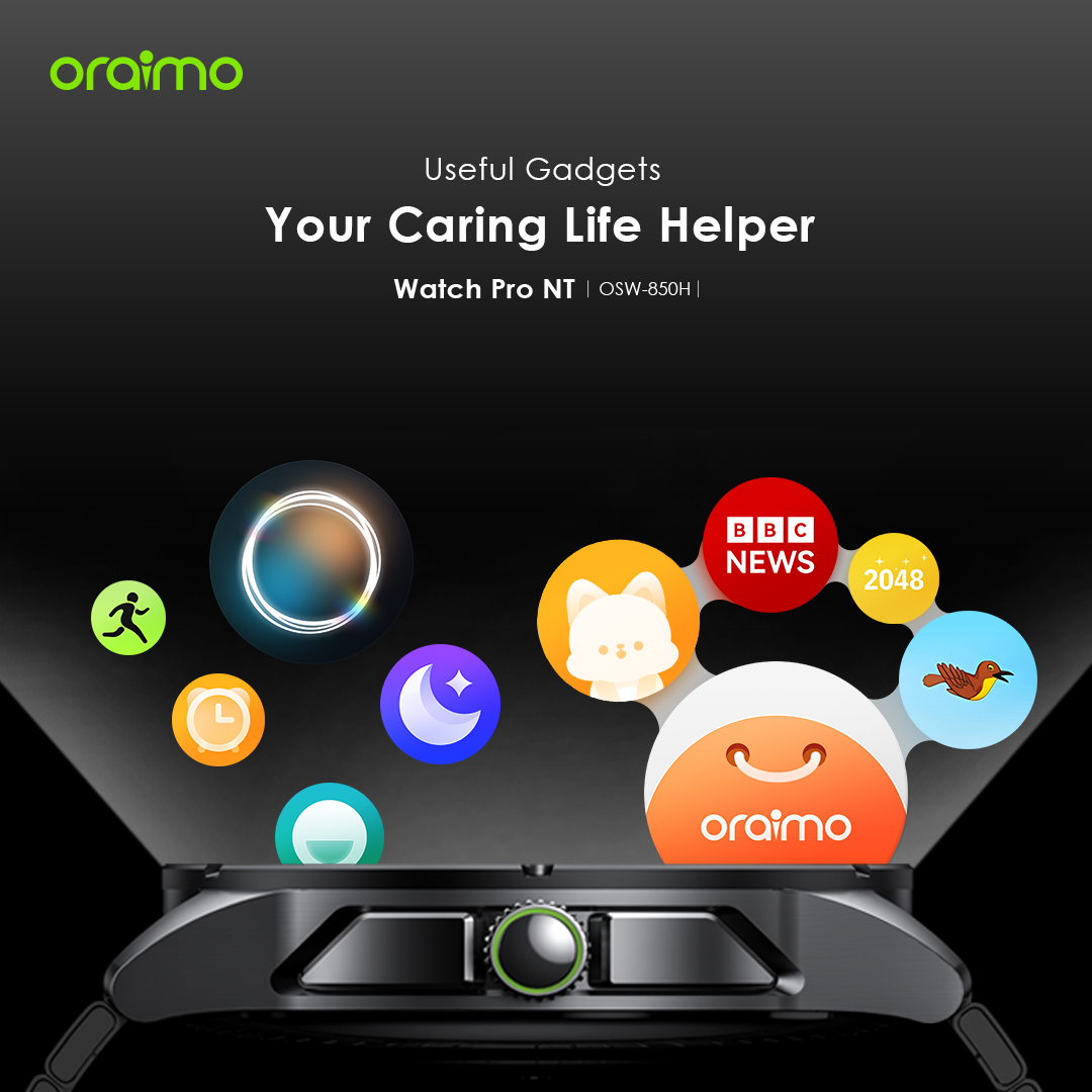 oraimo Watch Pro NT 1.43" AMOLED AI Powered Smart Watch