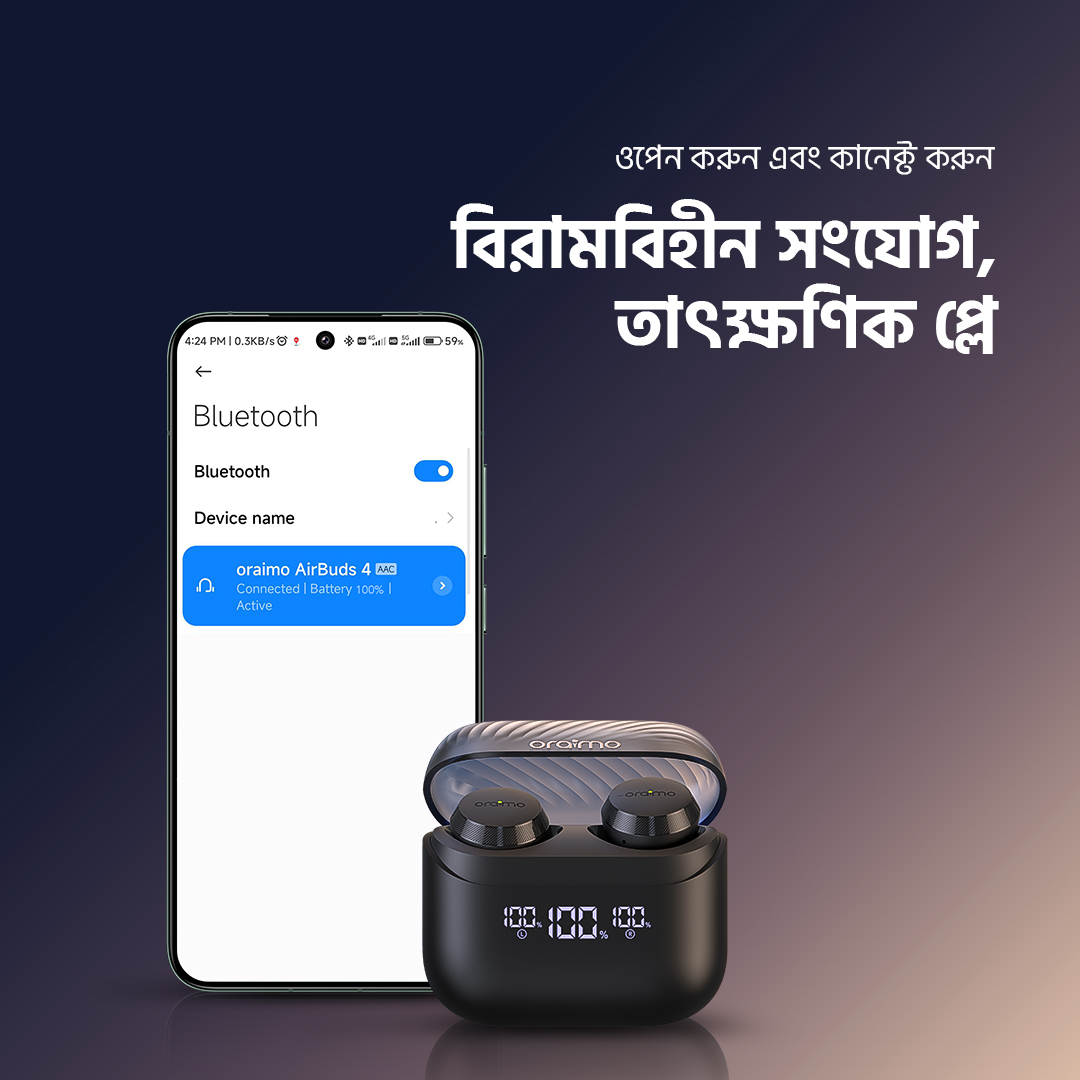 AirBuds 4 OTW-340 seamless connectivity