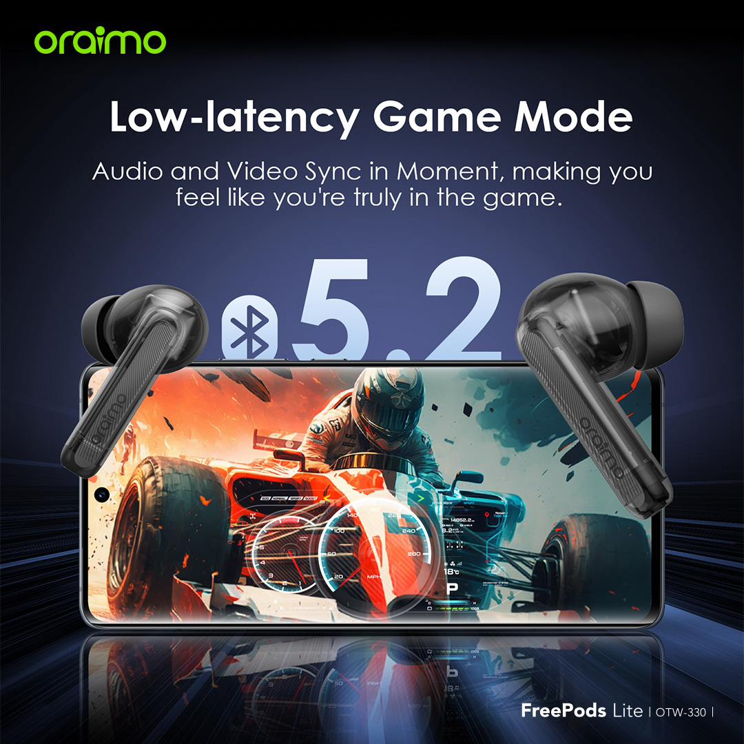 Oraimo TWS Earphone Bluetooth v5.3 Freepods Lite OTW-330