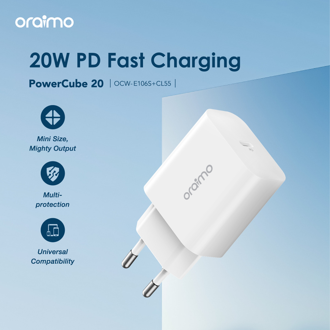 oraimo PowerCube 20 20W Wall Charger Kit