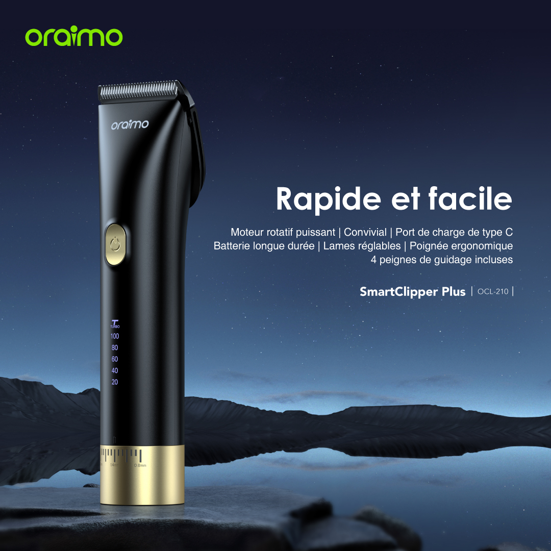 oraimo Smart Clipper Plus Tondeuse à cheveux sans fil
