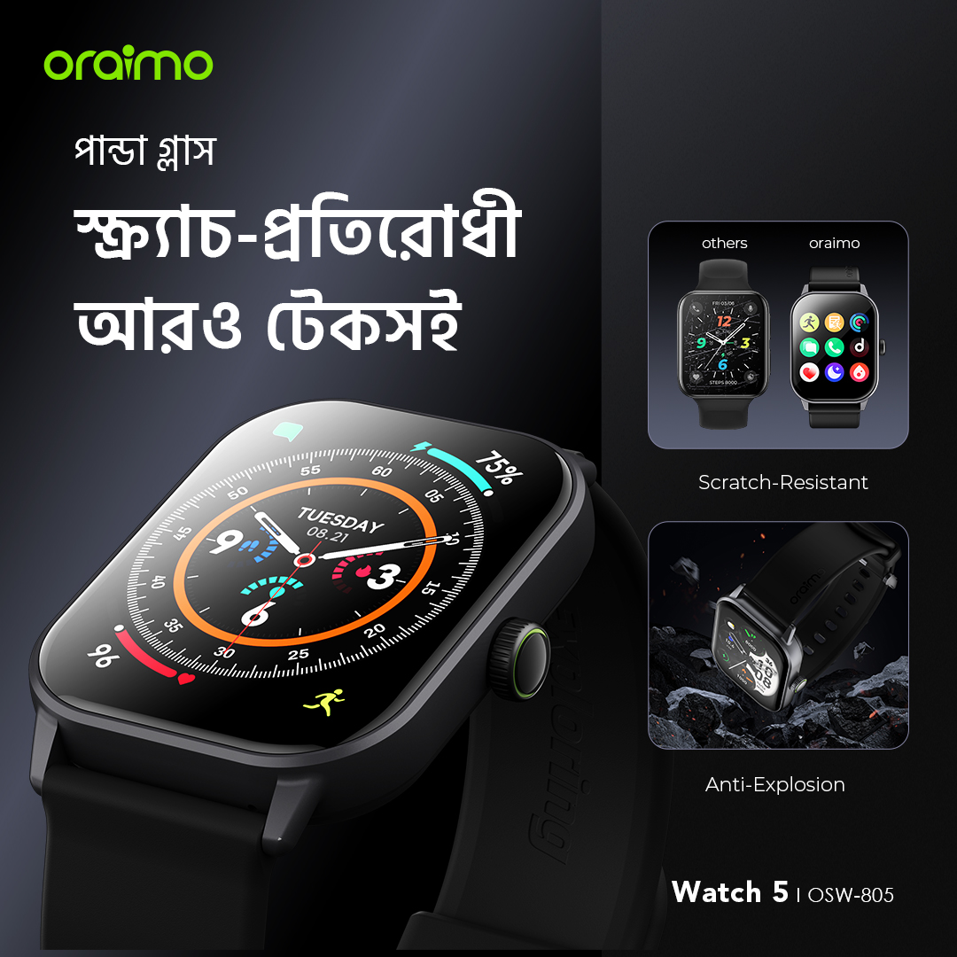 স্মার্ট ওয়াচ Watch 5 OSW-805 panda glass
